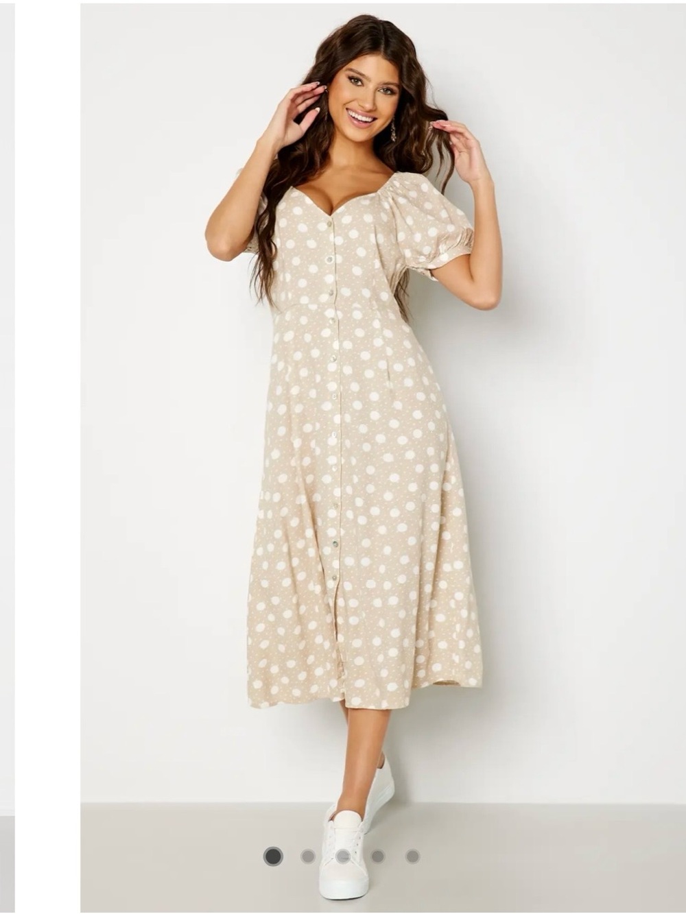 Vero Moda Jesmilo Calf Shirt Dress Polka Dot